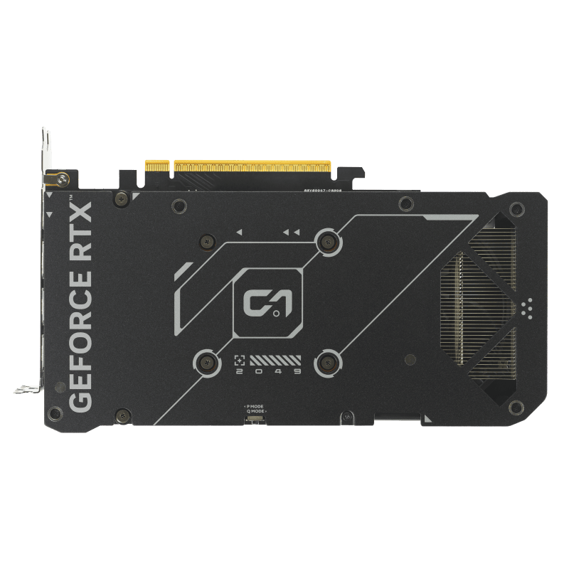 کارت گرافیک ایسوس Dual RTX 5060 OC نصب‌شده در کیس گیمینگ
